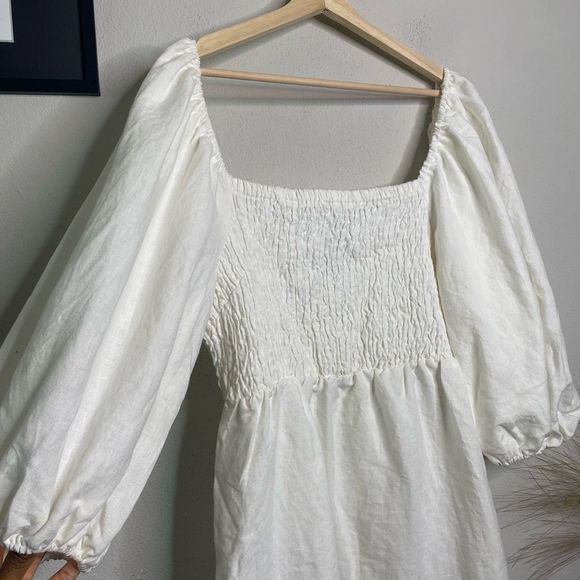 Tuckernuck Cream Puff Sleeve Mini Dress - Picture 3 of 8